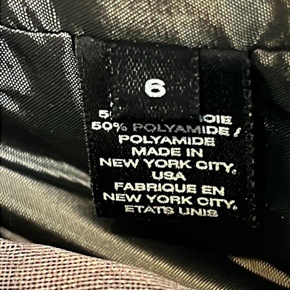 Lafayette 148 New York Strapless Draped Purple Silk Blend Floral Chiffon Dress 6 - Picture 8 of 9